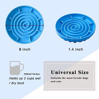 Round Pet Slow Feeder Mat Dog Licking Mat Washable Dog Food Plate