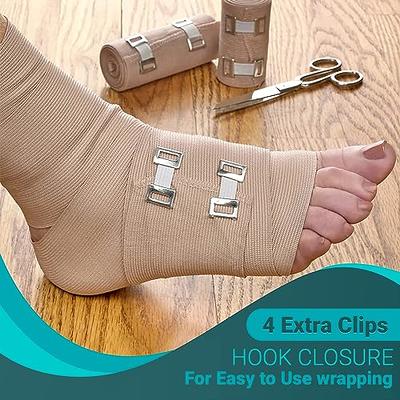  D&H Medical Elastic Bandage Wrap – 4 Pack Premium