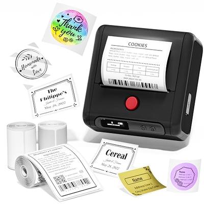 Phomemo M110 Receipt Printer Thermal Bluetooth Label Maker Machine Small  Business Supplies + 3 Rolls Paper 