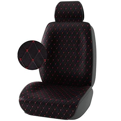 CAR PASS Rhombus Stitch Sideless Two Front Car Seat Covers, Non