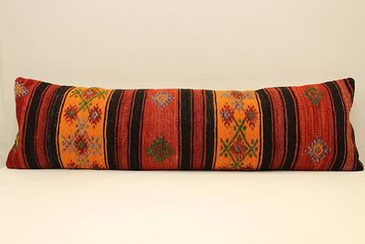 Extra Long Vintage Kilim Lumbar Pillow