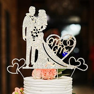  Game Console Romantic Mr & Mrs Cake Toppers Silhouette