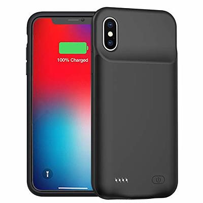 Battery Case for iPhone XR, 7000mAh Slim Portable Rechargeable Smart  Protective Battery Pack Cover Power Bank Charging Case Compatible with  iPhone XR