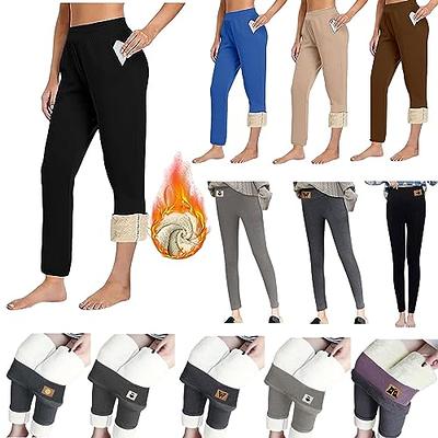 Fleece Lined Jeans Women Petite Winter Straight Leg High Waisted Slim  Skinny Thermal Velvet Fleece Lined Thick Pants