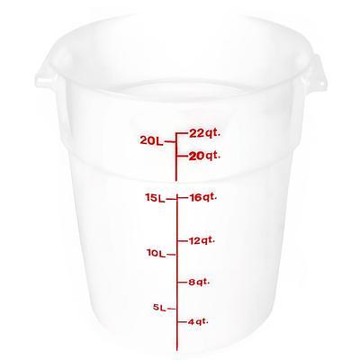 Cambro RFS6PP190 6 Qt. Translucent Round Storage Container