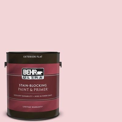 BEHR PREMIUM PLUS 1 qt. #680A-3 Pink Bliss Flat Low Odor Interior