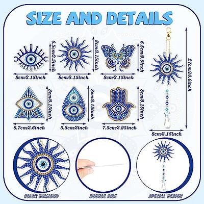 Maitys 6 Pcs 5D Blue Evil Eye Diamond Painting Suncatcher Double Sided  Diamond Painting Wind Chime with Crystal Ball Pendant Diamond Painting  Hanging Ornaments for Home Office Garden Window Decor - Yahoo Shopping