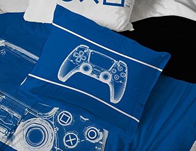 PlayStation Controller Shaped Pillow, 100% Microfiber, Gaming Bedding