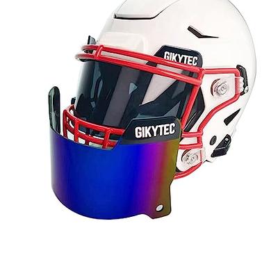 EliteTek Football Helmet Visor - Universal Fits Youth & Adult Helmets,  Different Colors 