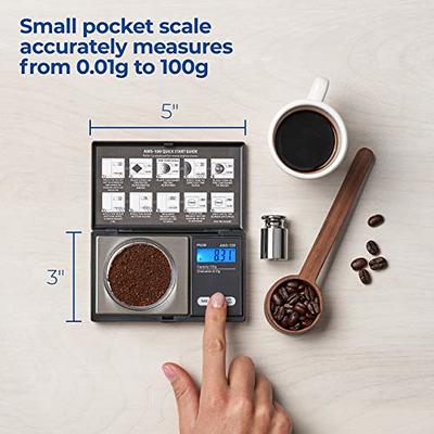 American Weigh Scales Pocket Weight Scale Stainless Steel Surface