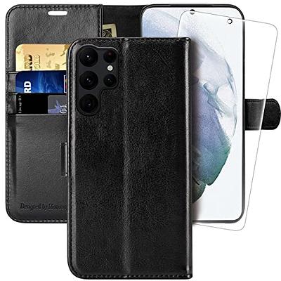 SAMSUNG Galaxy S23 Ultra S-View Wallet Phone Case, Protective Cover w/Card  Holder Slot, Finger Tap Clear Window, US Version, EF-ZS918CBEGUS, Black
