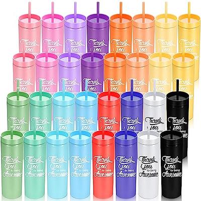 Color Your Own Give Thanks BPA-Free Plastic Cups with Lids & Straws - 12  Ct.