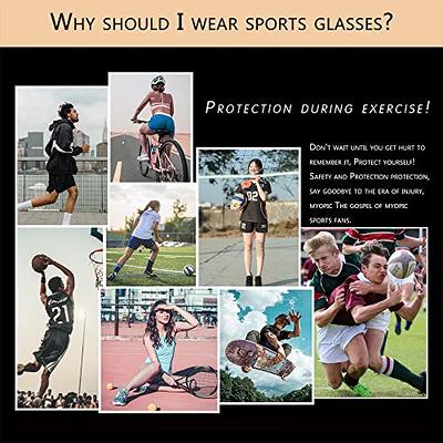 Sport Glasses for Men Women Basketball Football Sport Goggles Anti Fog  Shock Collision Wearable Glasses 