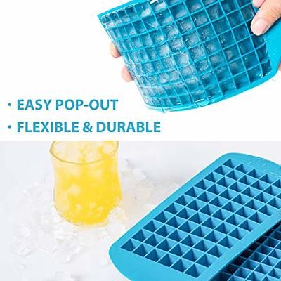 Ice Cube Tray With Lid And Bin Pp Plastic Flexible Ice Cube - Temu