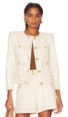 Veronica Beard Patra Mixed-Media Jacket