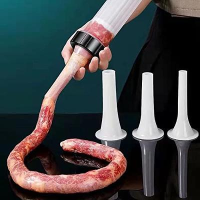 Manual Meat Grinder Stuffers Aluminum Sausage Stuffer With Tubes Tool Mincer  For Home Kitchen Accessories