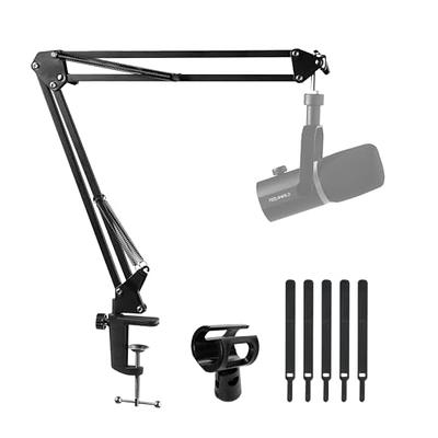 FIFINE Low-profile Boom Arm Microphone Stand with Desk Mount/Cable  Managment, Adjustable Mic Boom for AM8 K688-White BM88W - AliExpress