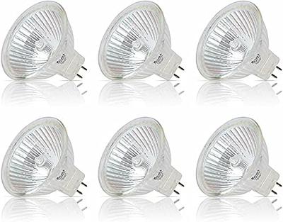  GU10 Halogen Bulb 120v 50w Halogen Light Bulbs, 2800k Warm  White Gu10 Dimmable For Track Light Bulbs Glass Cover For Range Hood Light  Bulbs Pack Of 6