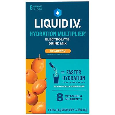 Liquid I.V. Energy Multiplier Yuzu Pineapple, 24 Individual Serving Stick  Packs in Resealable Pouch