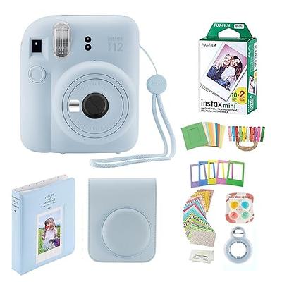 Fujifilm Instax Mini 12 Instant Camera with Case, 20 Fujifilm Prints,  Decoration Stickers, Frames, Photo Album and More Acessories (Pastel Blue)  - Yahoo Shopping