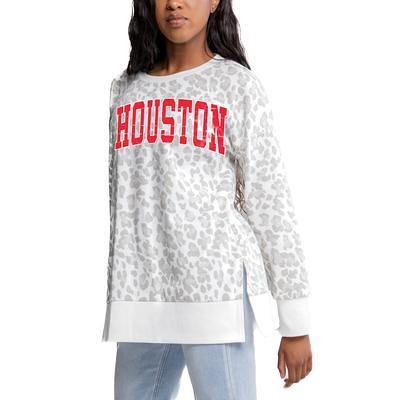 Women's Gameday Couture White UNC Wilmington Seahawks Fierce Fan Side-Slit Pullover  Hoodie