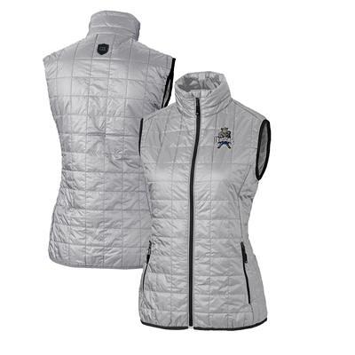 Women's Cutter & Buck Black Louisville Cardinals Vault Rainier PrimaLoft  Eco Full-Zip Puffer Vest