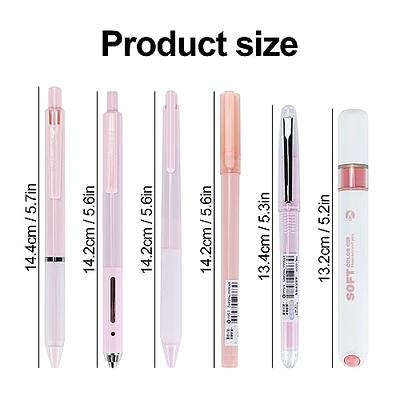 6PCS/SET 0.5mm Gel Pens Kit kawaii Pink Peach Cute Black Pen