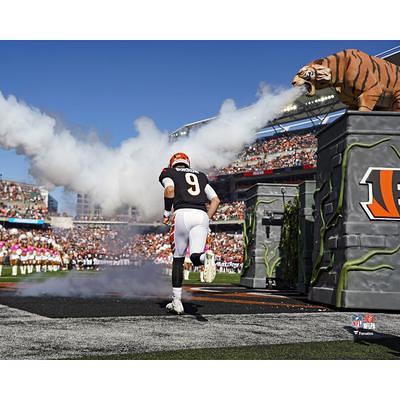 Joe Burrow Cincinnati Bengals Unsigned White Jersey Photograph