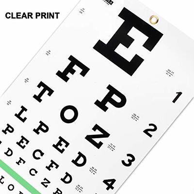 PECULA Eye Chart Snellen Eye Chart Wall