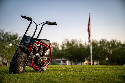 Coleman CC100X Gas Powered 98cc Red Power Ride-On Mini Bike 