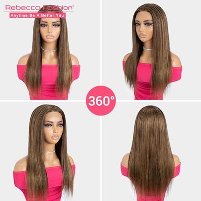 Rebecca Fashion 13x4 Lace Front Wigs Body Wave Human Hair Wigs