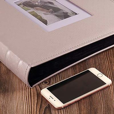  RECUTMS Photo Albums 4x6 Holds 600 Photos Black Pages