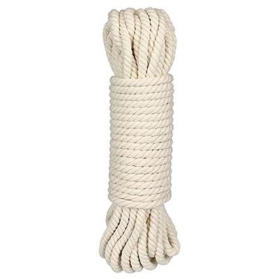 66 ft Natural White Rope,5/16 inch Cotton Rope,3Ply Soft Rope Cord,Craft  Rope Thick Cotton Twisted Cord Tie-Down Ropes for Pet  Toys,Macramé,Knotting,Crafts Packing (8mm) - Yahoo Shopping