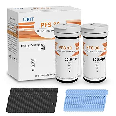 URIT Uric Acid Test Kit for Home Use, Uric Acid Test Meter at Home -  Includes 25 Test Strips, Lancing Device, lancets-25 count, Carrying Case