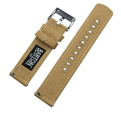 Archer Watch Straps - Canvas Quick Release Replacement Watch Bands (Sand,  22mm)