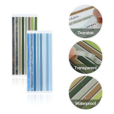 EOOUT 3000pcs Sticky Tabs for Annotating Books, Morandi Book Tabs  Transparent Sticky Notes for Page Markers, Writable and Repositionable Book  Flags