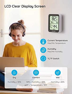 NANGOALA Digital Humidity Monitor Hygrometer Thermometer, Indoor Room Home  Temperature Humidity Monitor, Humidity Humidifier Monitor Gauge Meter Reader  for Home, Office, Baby Room & Greenhouse - Yahoo Shopping