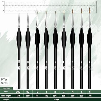 Mr. Pen- Miniature Paint Brushes, 9 Pcs, Detail Paint Brush Set