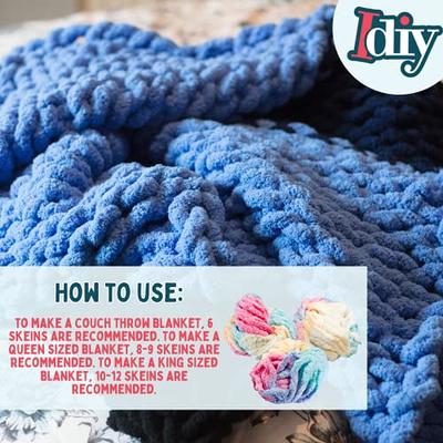 Blanket Yarn For Crocheting Soft Weaving Thread DIY Chenille Wool