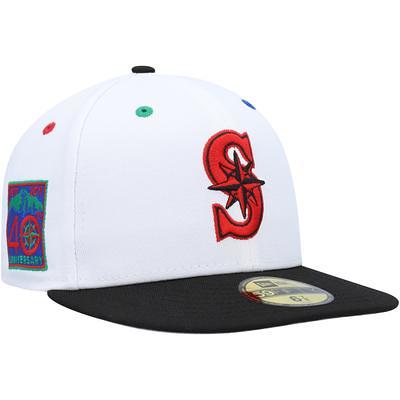 Men's New Era White/Black Cincinnati Reds 150th Anniversary Primary Eye 59FIFTY Fitted Hat