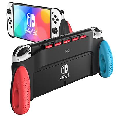  MENEEA Game Handle Connector Compatible with Nintendo Switch  for Joy Con & Switch OLED Model Compatible with Joy Con, 5-in-1 Gamepad  Handle with Wrist Strap Compatible with Nintendo Switch/Switch OLED 