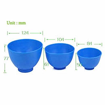 Dental Mixing Bowl Silicon With Plastic Spoon Alginate Flexible Mixing  Medical