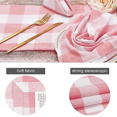 Ruvanti Cotton Dinner Napkins 12 Pack, Cloth Napkins Soft and Comfortable Reusable Napkins - Durable Hotel Quality Linen Napkins - Perfect Table