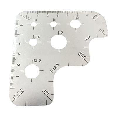  Operitacx 2 Pcs Stainless Steel Ruler Drawing Ruler