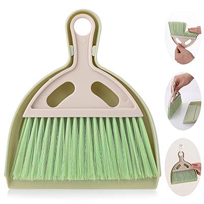 cobee Small Broom and Dustpan Cleaning Set, Mini Whisk Dustpan and Brush  with Handle Portable Table Top Dust Pan Dining Table Crumb Sweeper Cleaning  Tools with Soft Bristles for Housekeeping(Green) - Yahoo