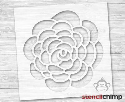 GSS Designs Peony Wall Stencil Reusable Floral Stencil for Walls DIY Flower  Stencils for for Painting Walls Floors Wood Furniture (Peony 12'' x 12'')