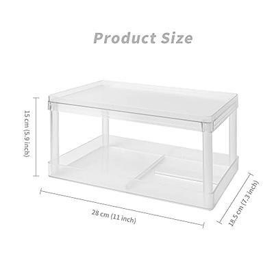 Multifunctional Double-Layer Storage Shelf: Desktop Storage Rack, Plastic  Desk Shelves, Cosmetic and Sundries Organizer Storage Solution