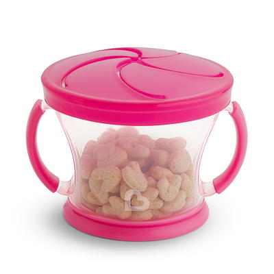 Boppabug, Toddler Snack Cup with Attached Lid, Collapsible Silicone Snack