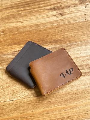 Personalized Leather ID Holder