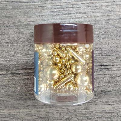 Edible Pearl Sugar Sprinkles Gold Candy 120g/ 4.2oz Baking Edible Cake  Decorations Cupcake Toppers Cookie Decorating Ice Cream Toppings  Celebrations
